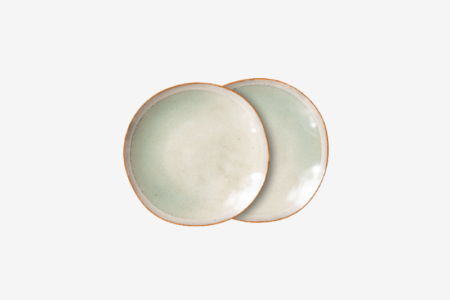 Assiette 70s ceramics  - 22 cm - lot de 2