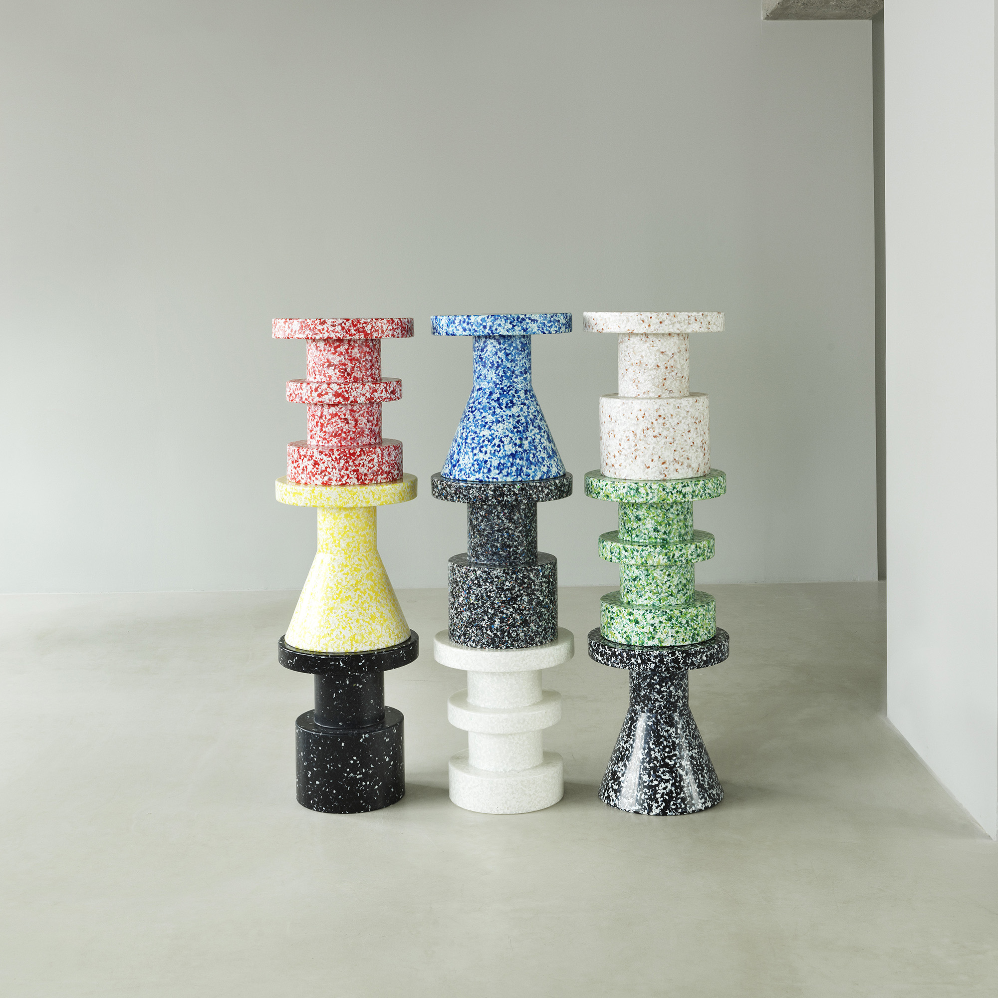 tabouret bit white multi