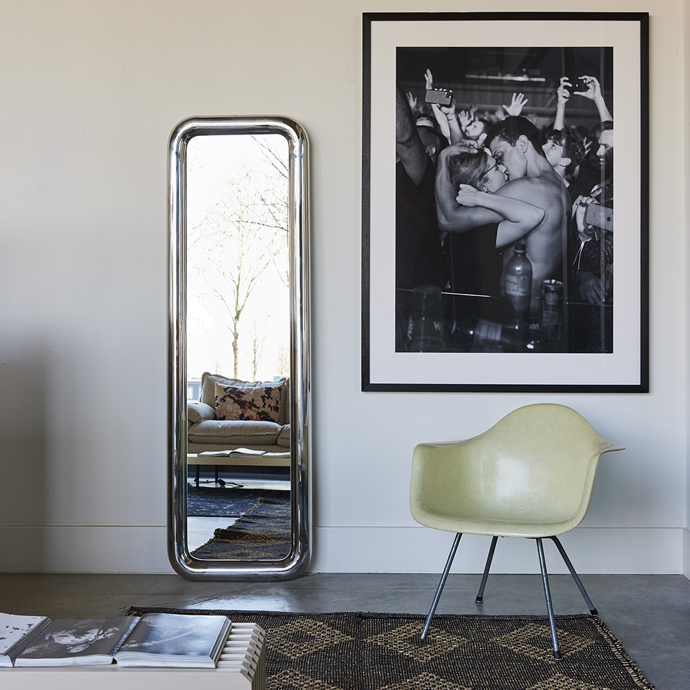 Miroir Chubby sur Pied - Chrome – Image 2