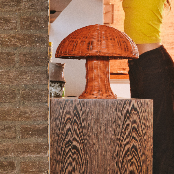 Lampe à Poser en Rotin - Corail – Image 2