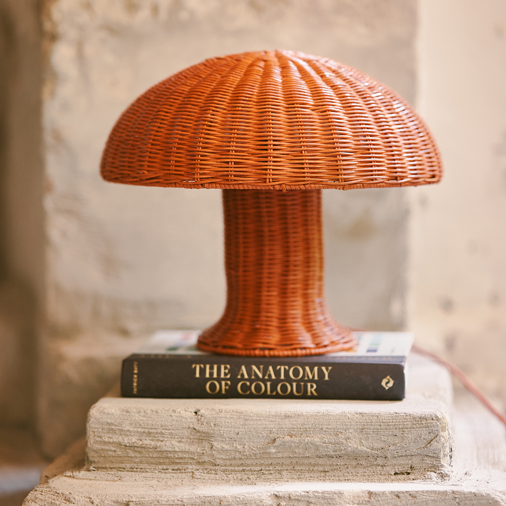 Lampe à Poser en Rotin - Corail – Image 4