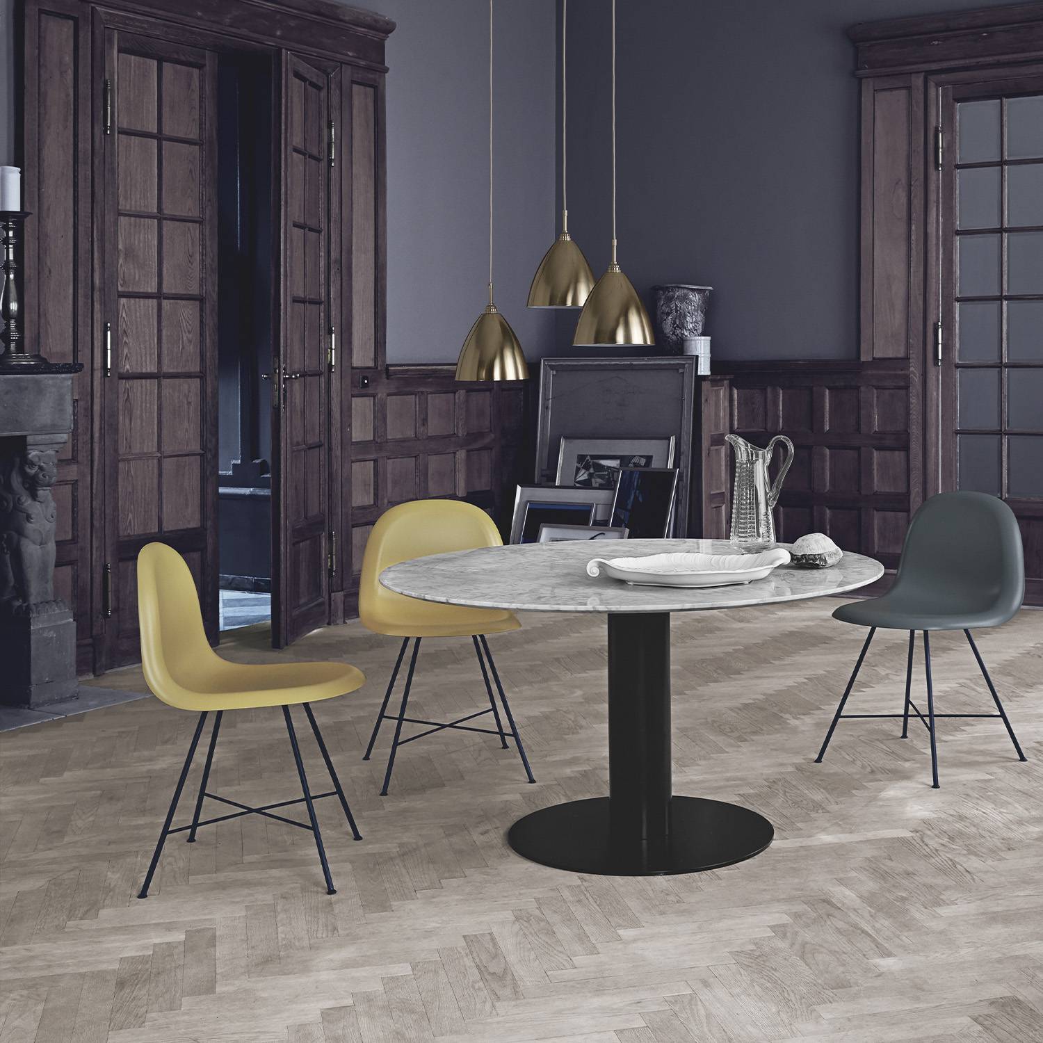 Table ronde Gubi 2.0 - Ø 110 - Base laiton – Image 2
