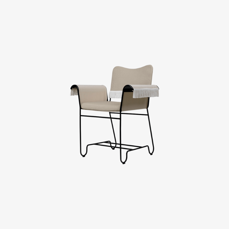Chaise Gubi Outdoor Tropique - Avec Franges
