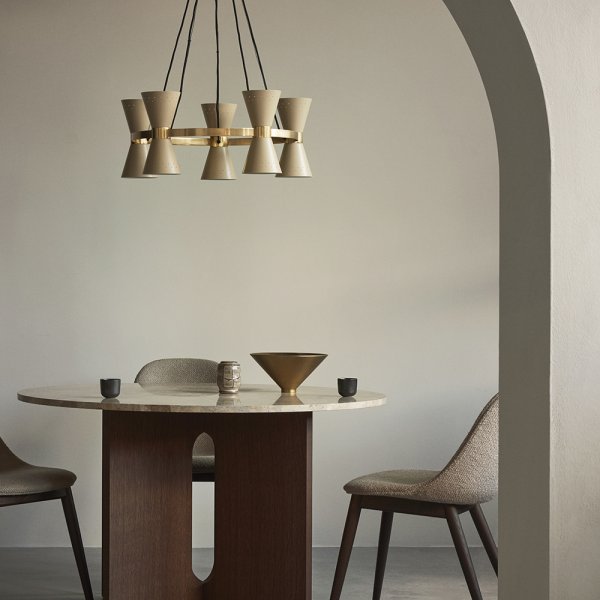 Table à manger Androgyne Ronde — 120cm — Marbre – Image 3