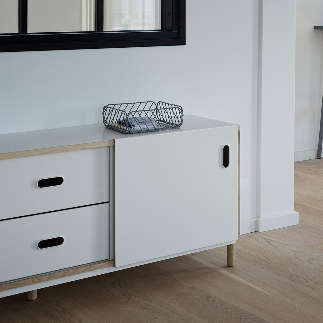 Enfilade Kabino avec tiroirs – Blanc – Image 2