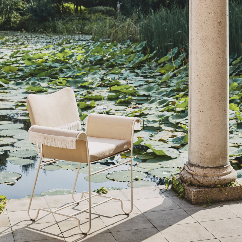 Chaise Gubi Outdoor Tropique - Avec Franges