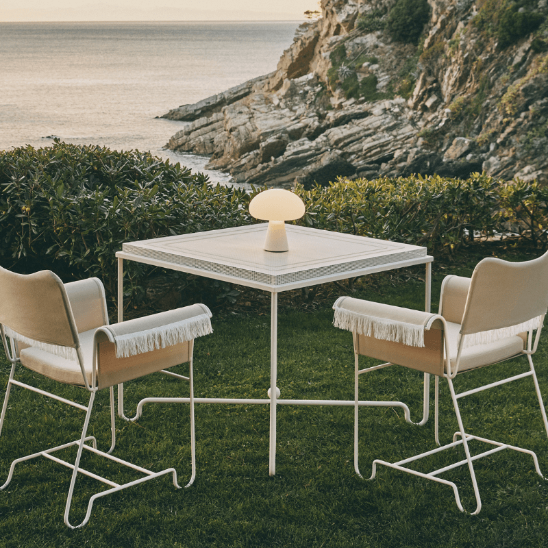 Chaise Gubi Outdoor Tropique - Avec Franges