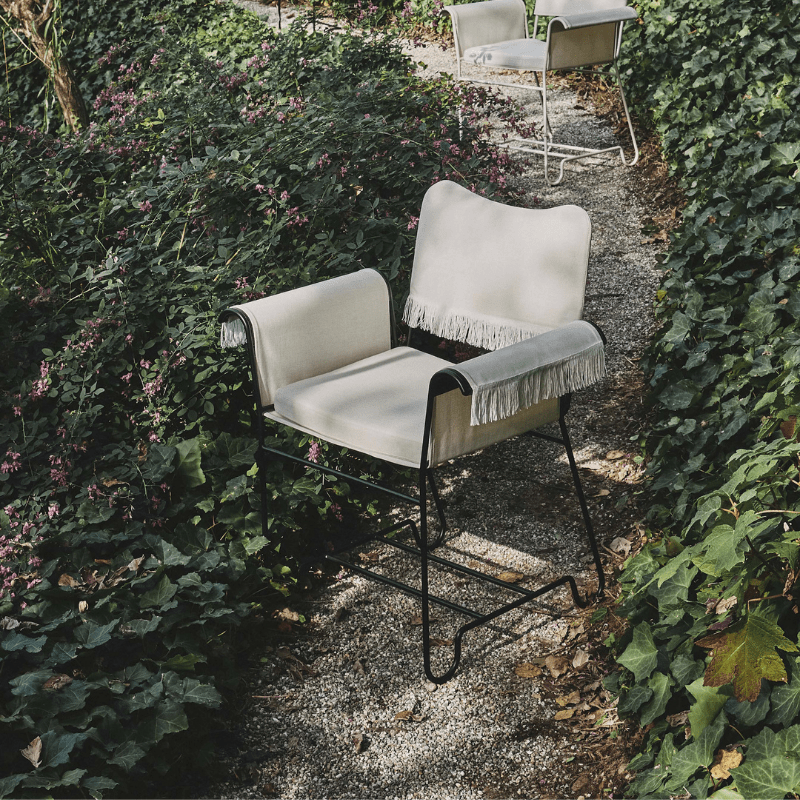 Chaise Gubi Outdoor Tropique - Avec Franges