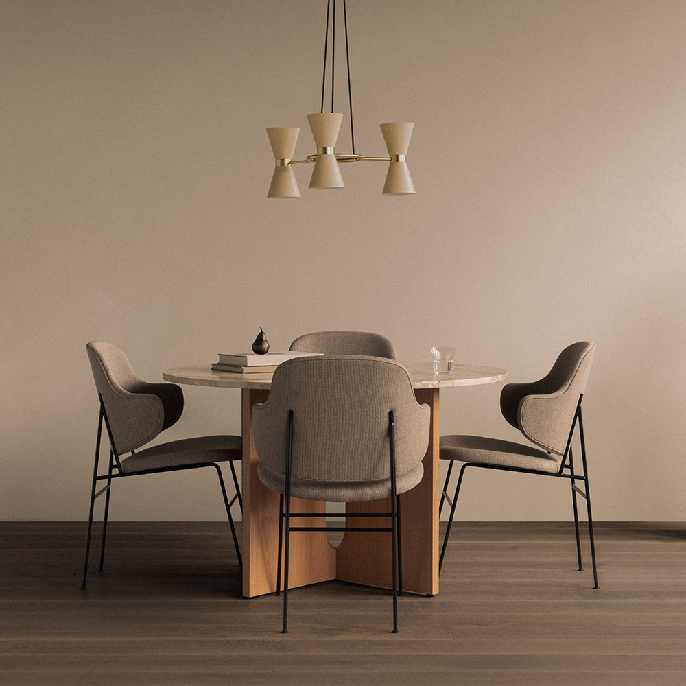 Table à manger Androgyne Ronde — 120cm — Marbre – Image 5
