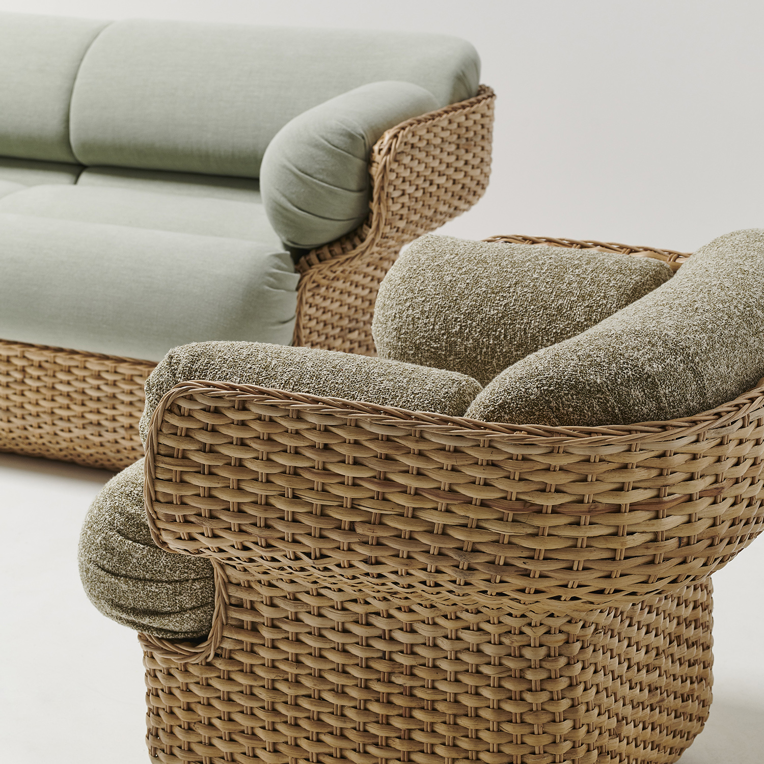 canapé basket — 2 places