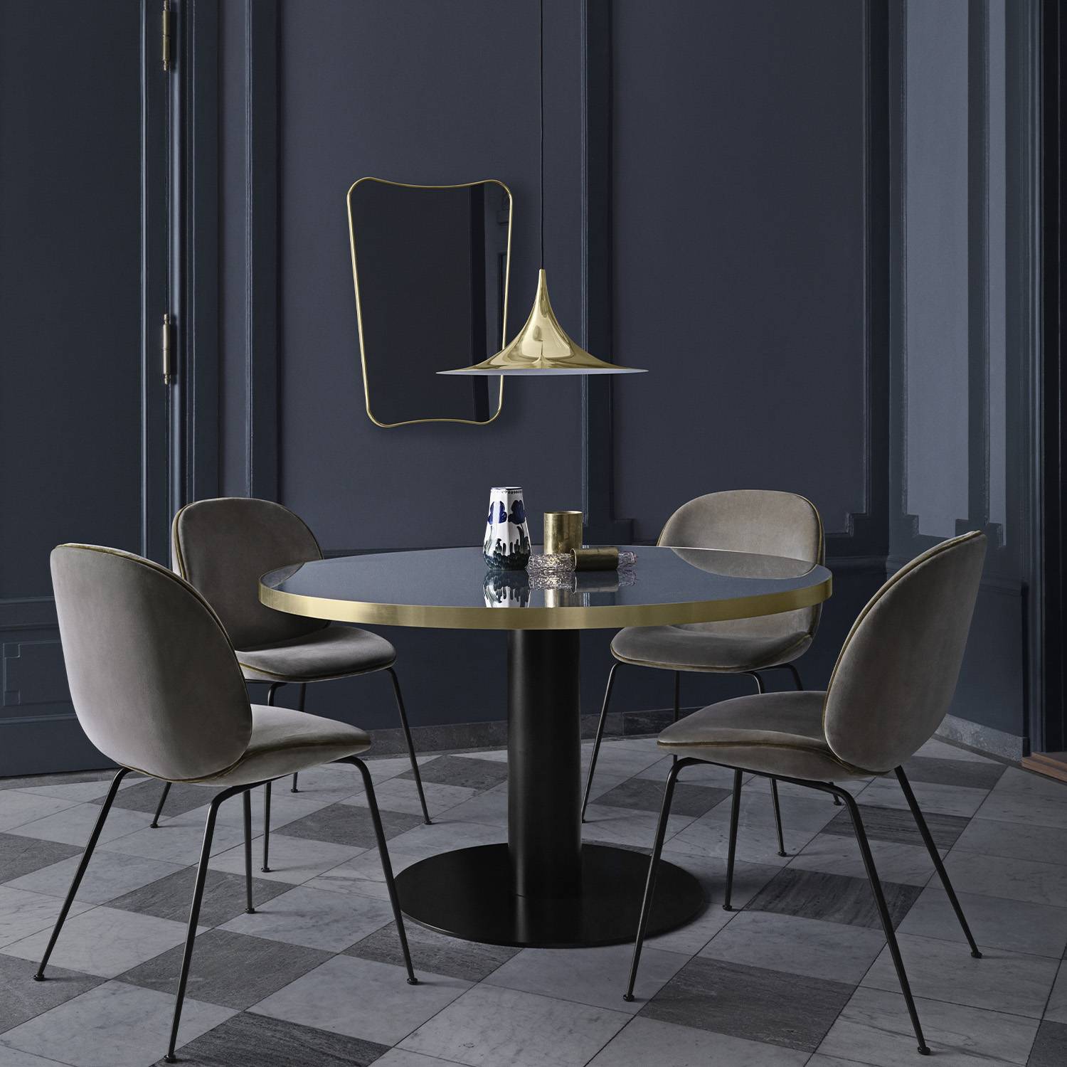 Table ronde Gubi 2.0 - Ø 110 - Base laiton – Image 4