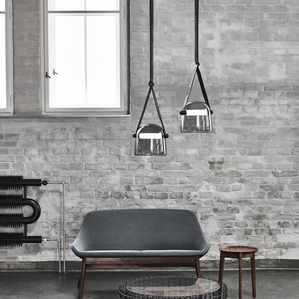 Suspension Mona Medium PC979 - Smoke Grey et Natural – Image 4
