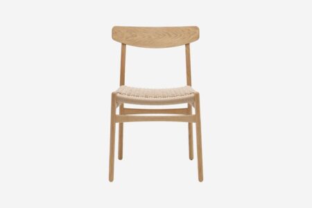 Chaise CH23 en corde naturelle