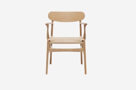 Chaise CH26 en corde naturelle