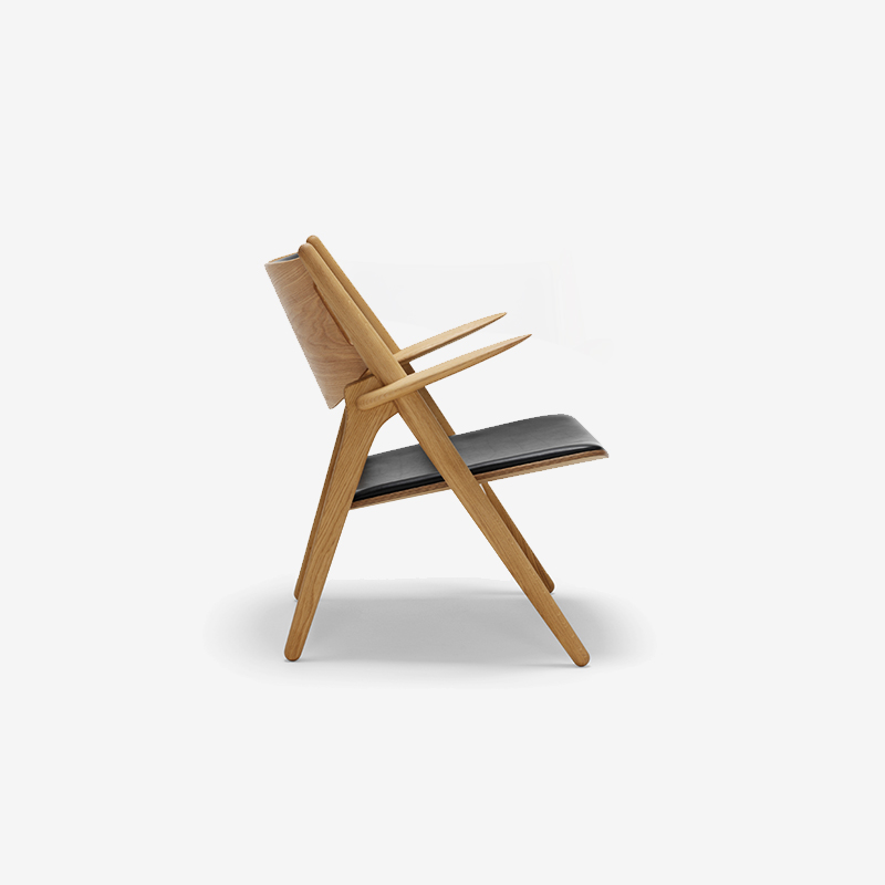 Fauteuil CH28 en cuir Thor 301 – Image 2
