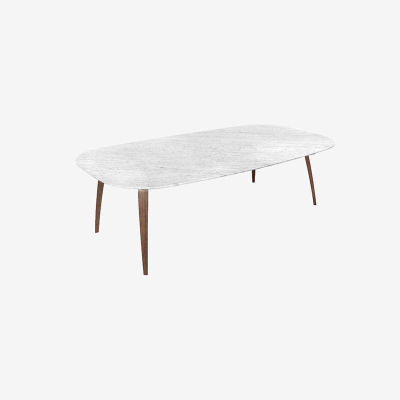 Gubi Dining Table Elliptical - Marbre