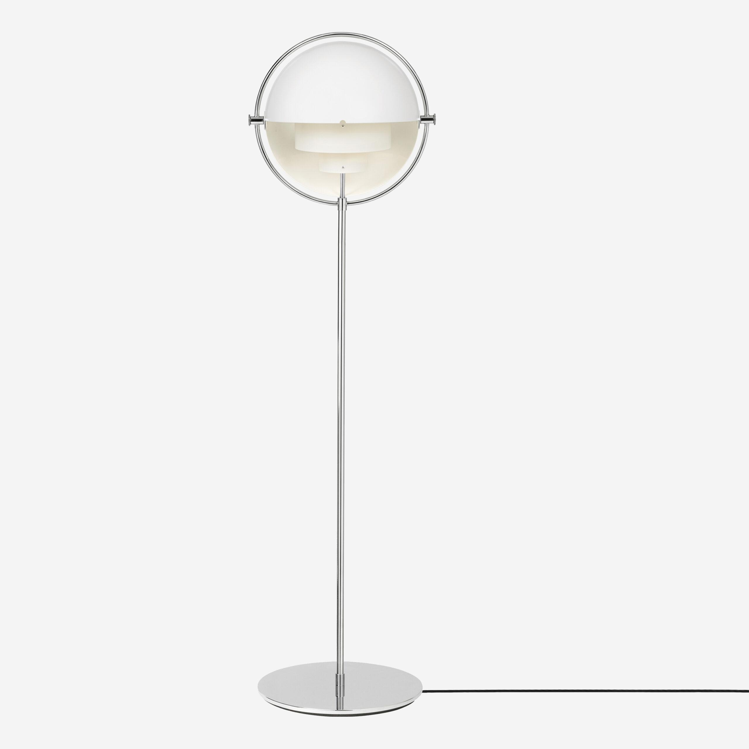 lampadaire multi lite chrome