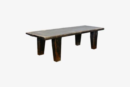 Table basse en Orme ancien noir - 170x55