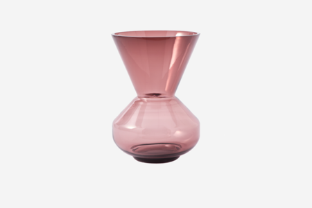 vase thick neck — dark purple
