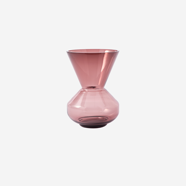 vase thick neck — dark purple