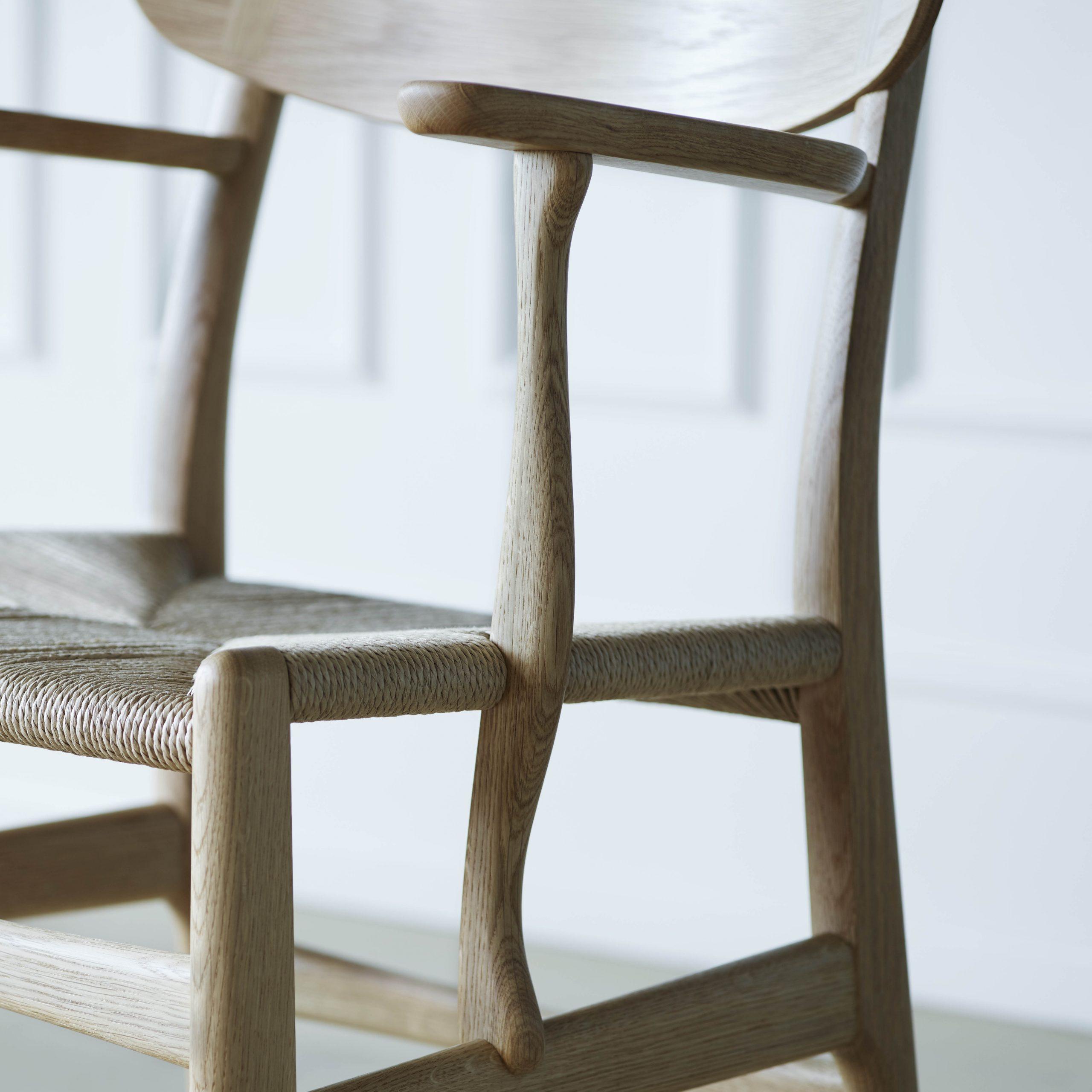 Chaise CH26 en corde naturelle – Image 11