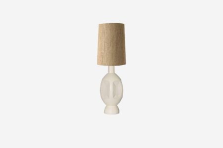 pied de lampe stoneware + abat jour cone