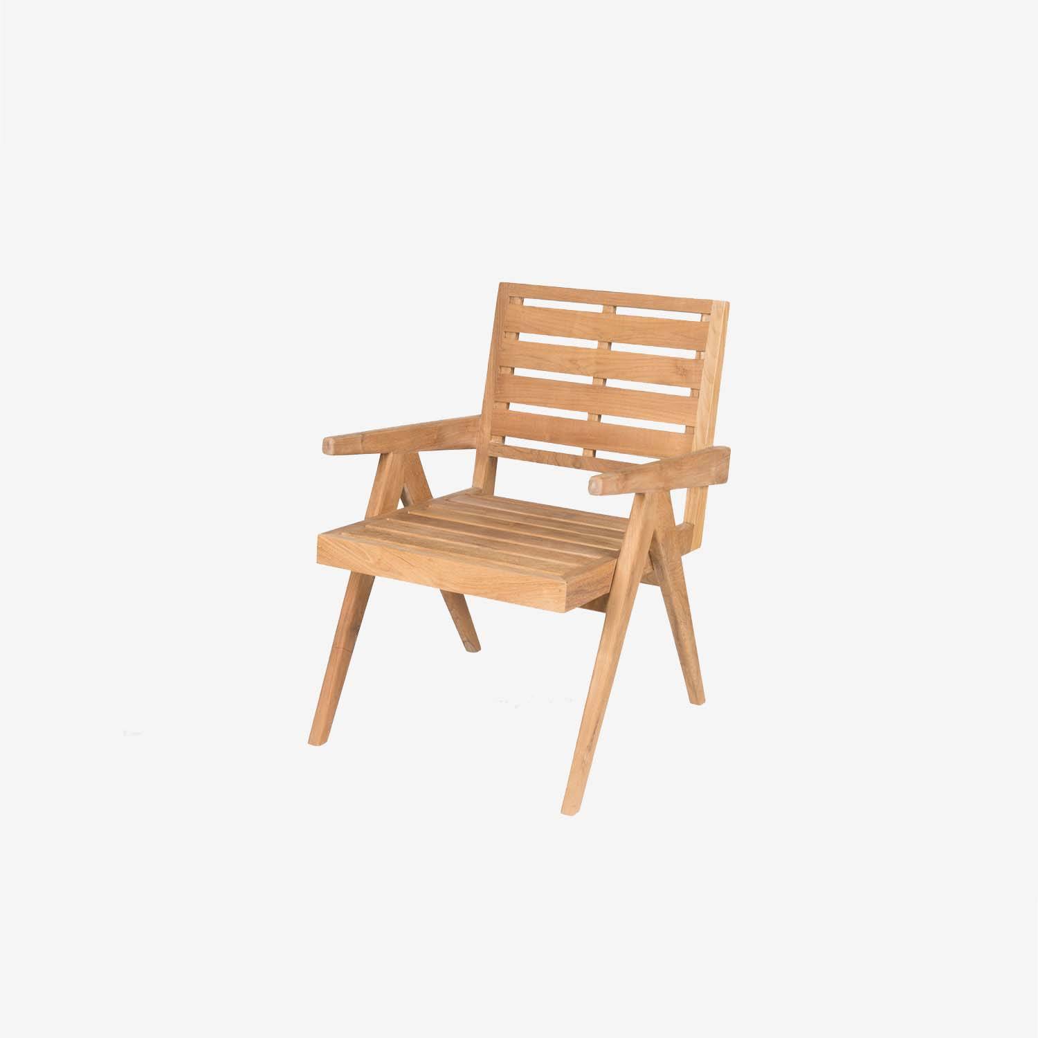 Chaise Dining Easy Lounge - Teak Outdoor