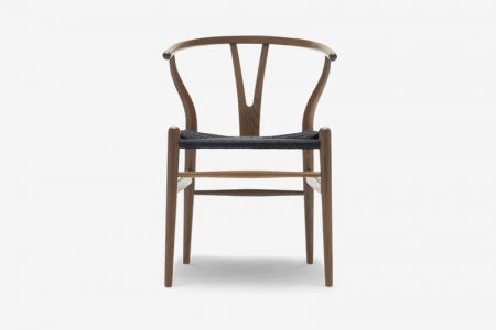 Chaise CH24 Wishbone en corde noire