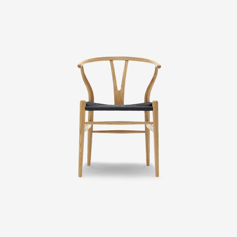 Chaise CH24 Wishbone en corde noire – Image 8
