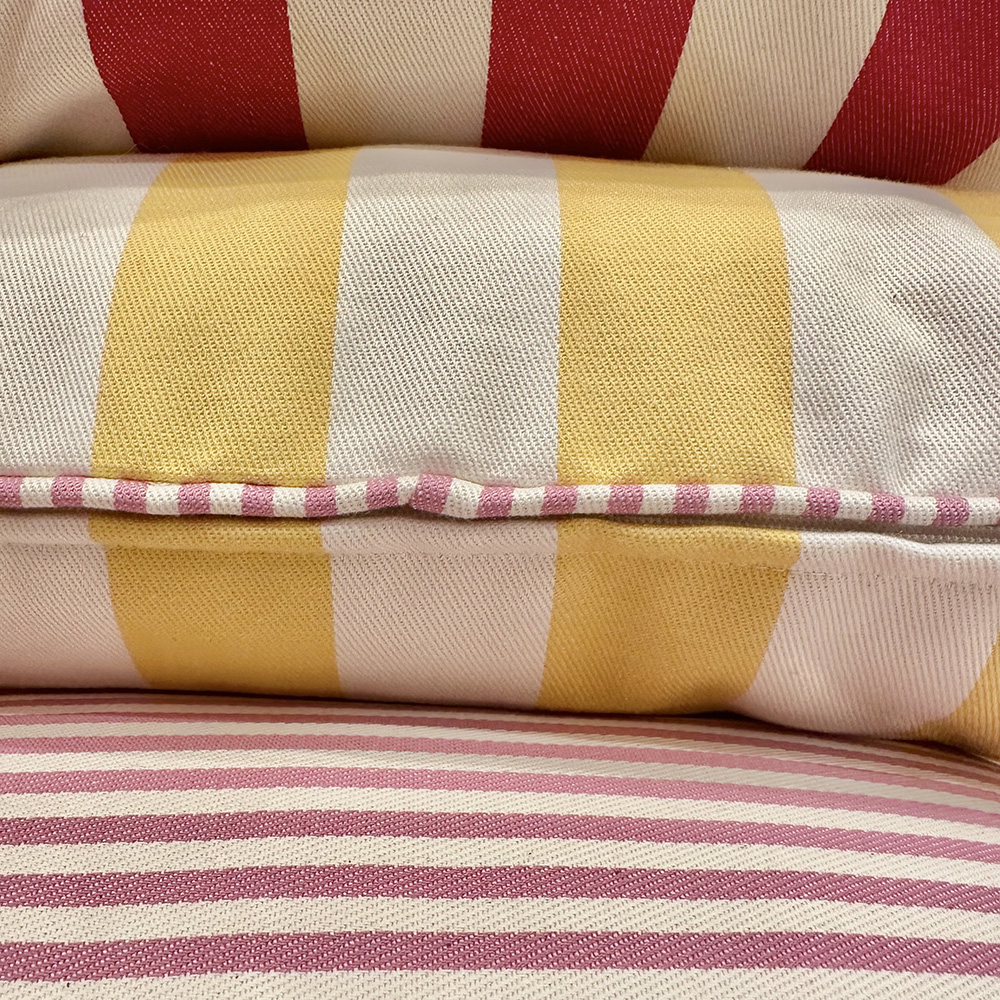 Coussin Stripe Large - Jaune - 40x55 – Image 2
