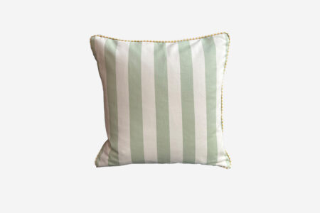 Coussin à Rayures Larges - Vert - 50x50
