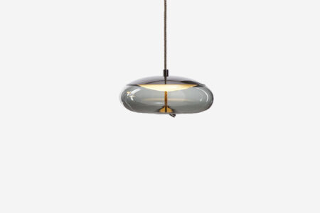 Suspension Knot PC1017 - Smoke Grey et Black Chrome