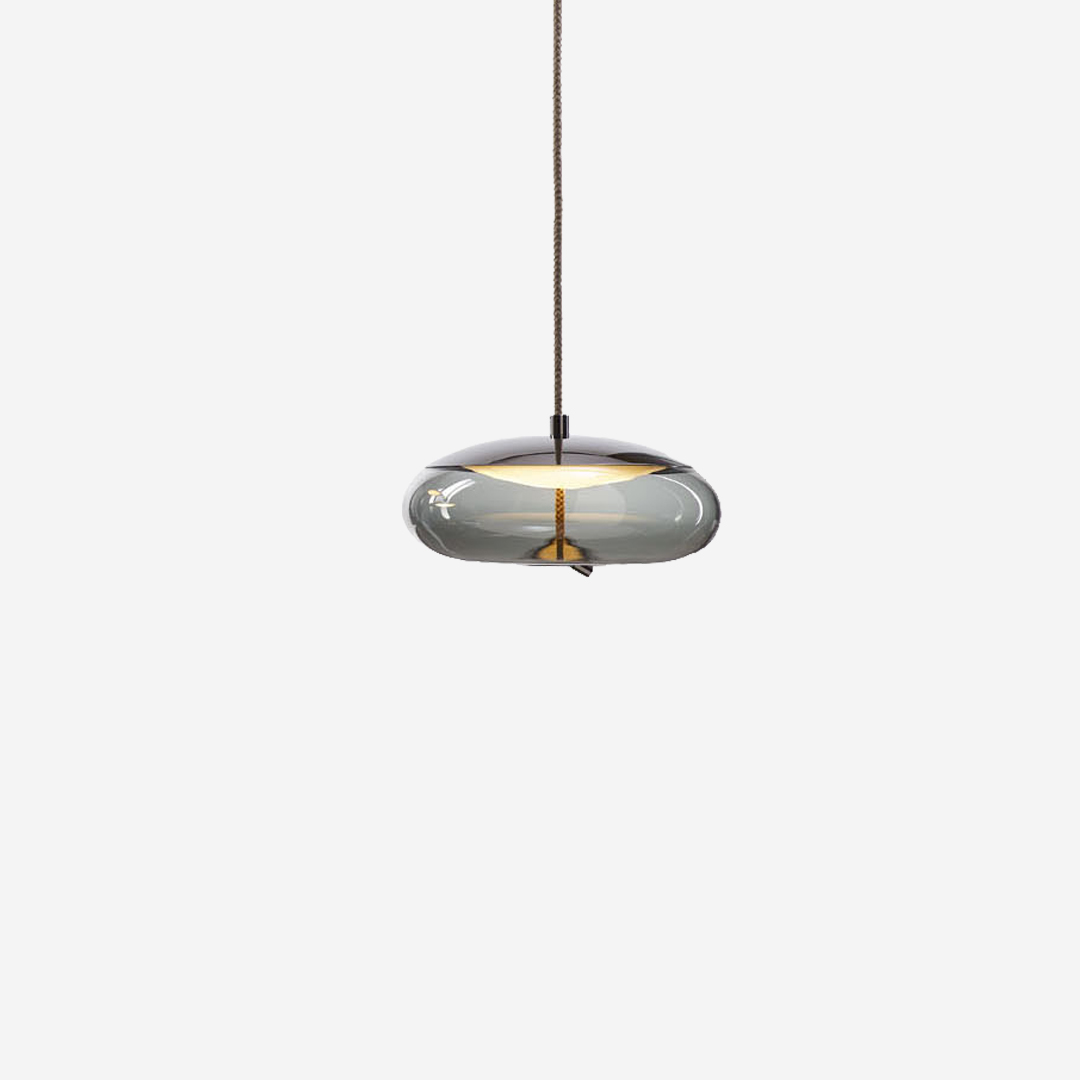 Suspension Knot PC1017 - Smoke Grey et Black Chrome
