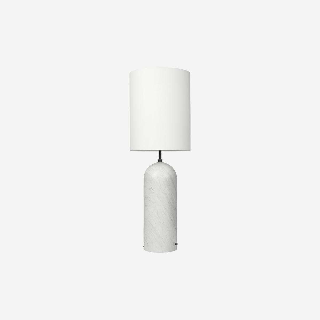 Lampadaire gravity XL marbre blanc