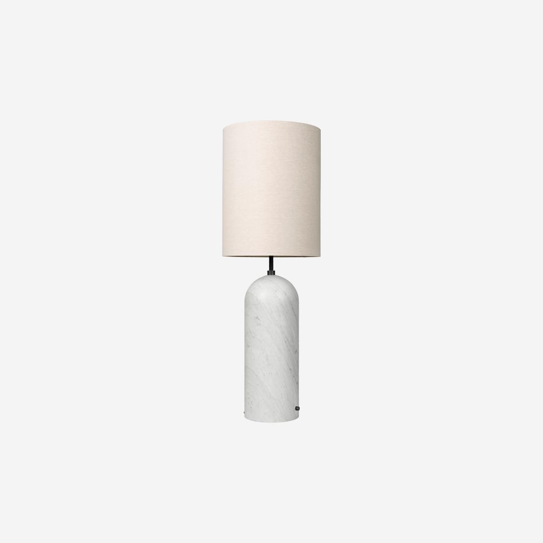 lampadaire gravity XL marbre blanc canvas