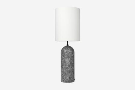 lampadaire Gravity XL high marbre gris blanc