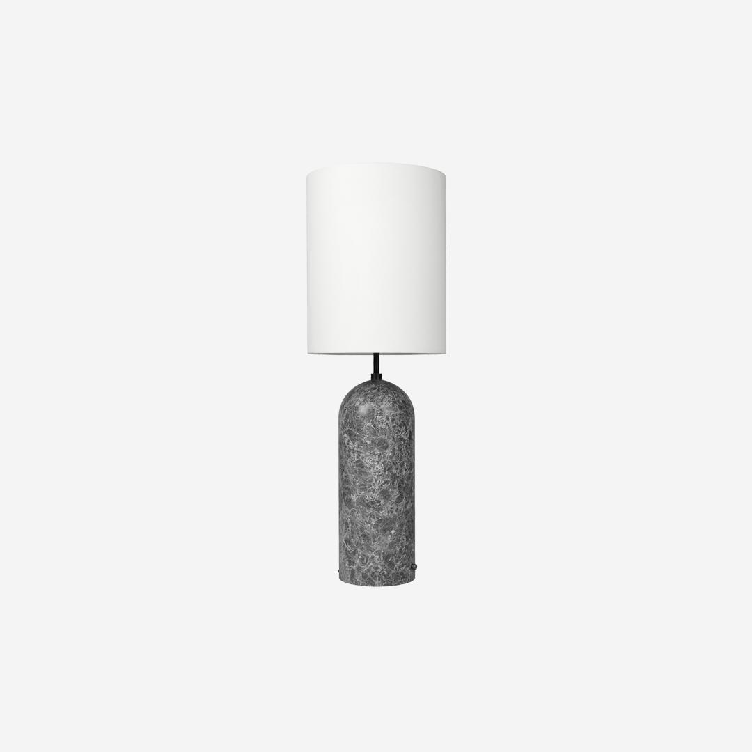 lampadaire Gravity XL high marbre gris blanc