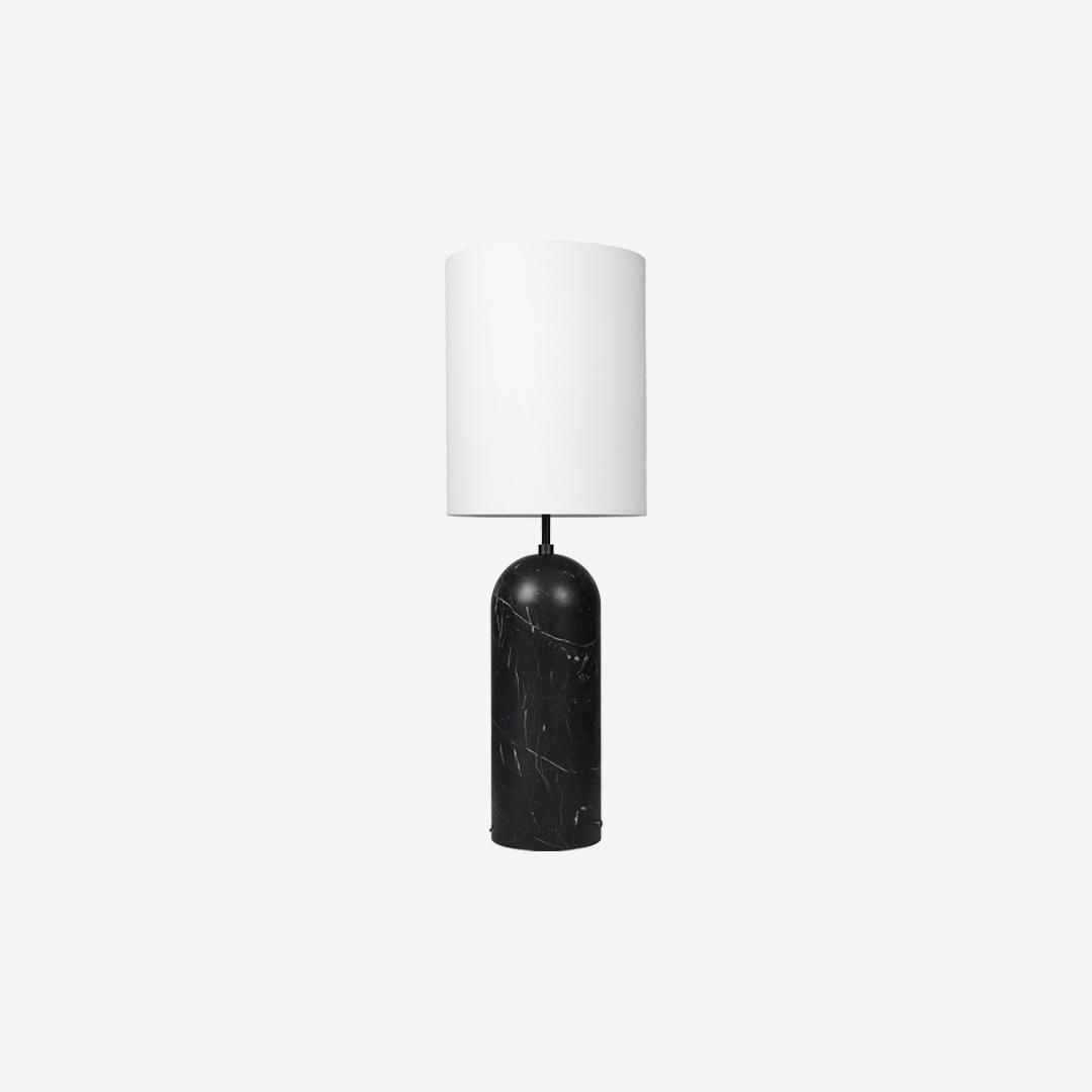 lampadaire Gravity XL marbre noir blanc