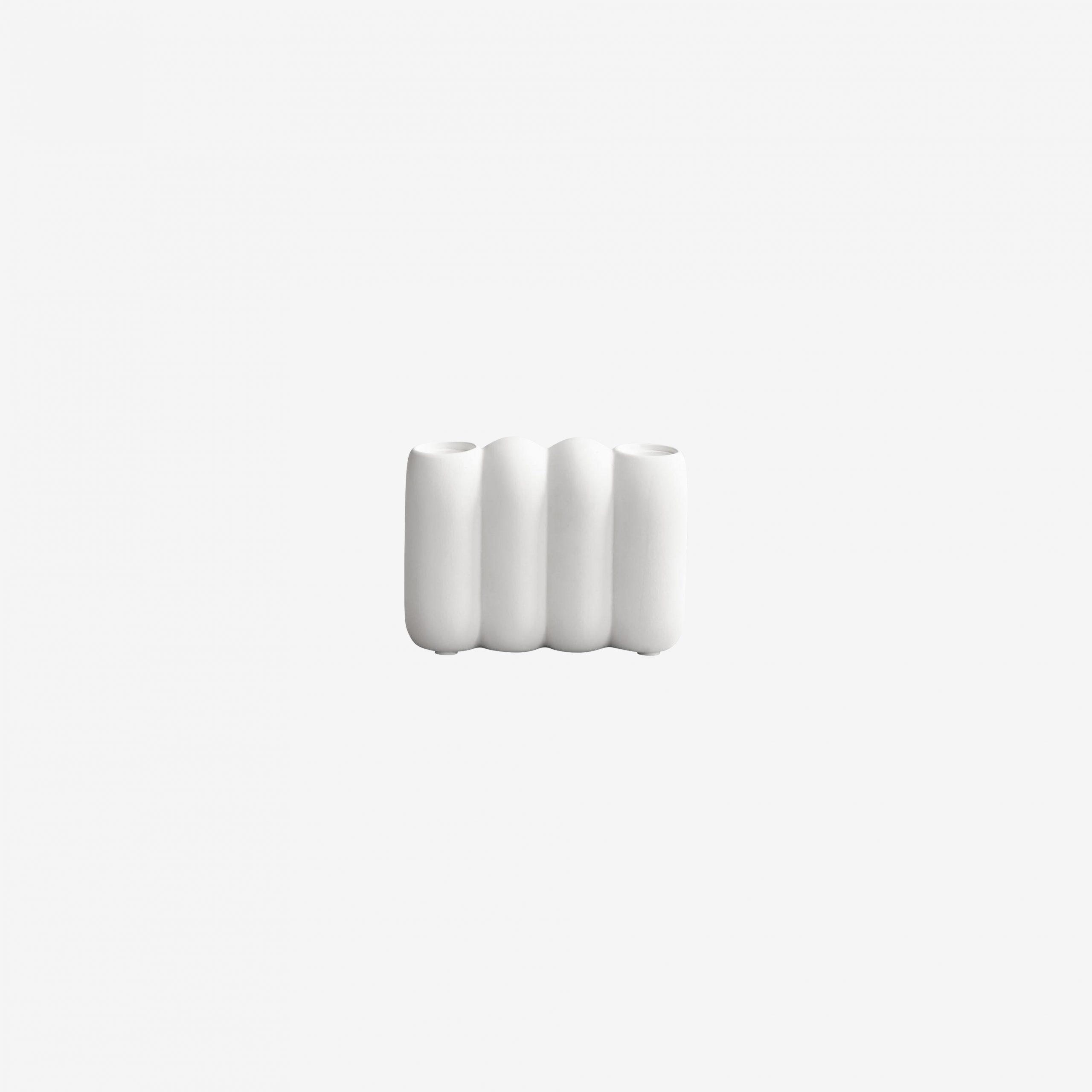 Bougeoir Tube Mini - Blanc