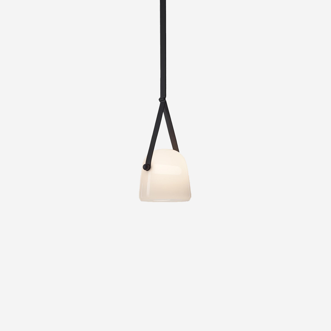 Suspension Mona Medium PC979 - Opaline et noir