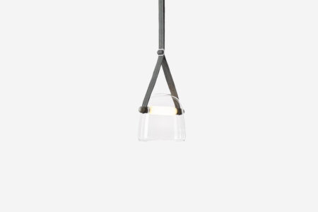Suspension Mona Medium PC979 - Transparent et gris