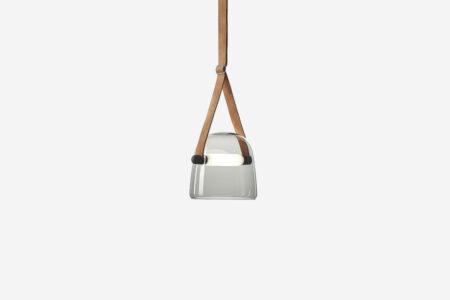 Suspension Mona Medium PC979 - Smoke Grey et Natural