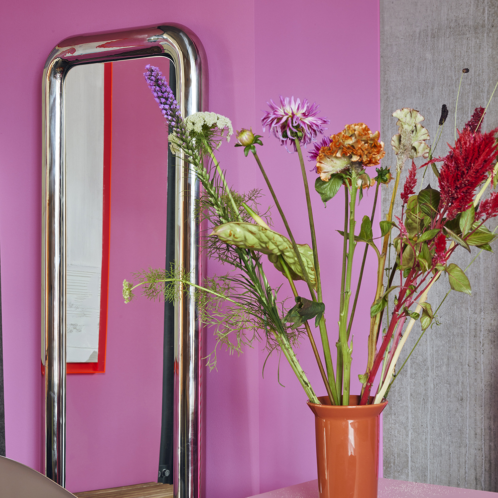Miroir Chubby sur Pied - Chrome – Image 3