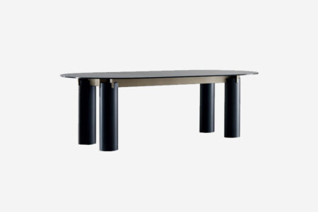 table à manger daen 33 — plateau en verre
