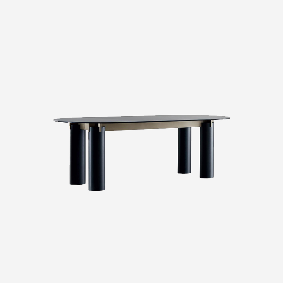 table à manger daen 34 — plateau en verre