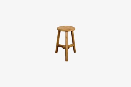 Tabouret en orme ancien - Rond